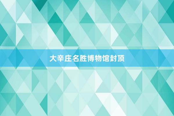 大辛庄名胜博物馆封顶