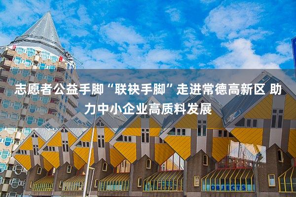 志愿者公益手脚“联袂手脚”走进常德高新区 助力中小企业高质料发展