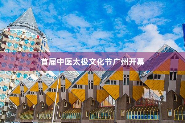 首届中医太极文化节广州开幕