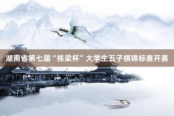 湖南省第七届“栋梁杯”大学生五子棋锦标赛开赛